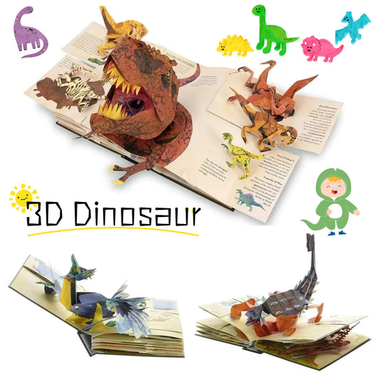 Funny 3D Pop-Up Dinosaur Book